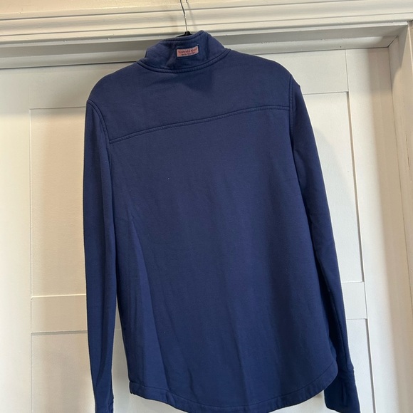 Vineyard Vines navy Blue Shep sweatshirt 3/4 zip size S - Picture 4 of 4
